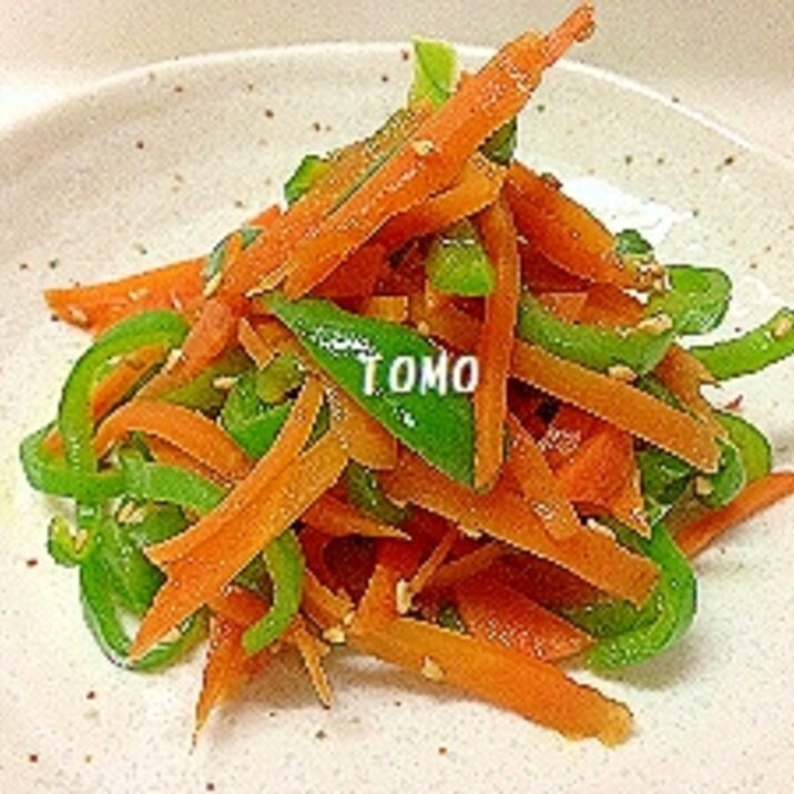 レンジで簡単 人参とピーマンのきんぴら レシピ 作り方 By Tomo146 楽天レシピ